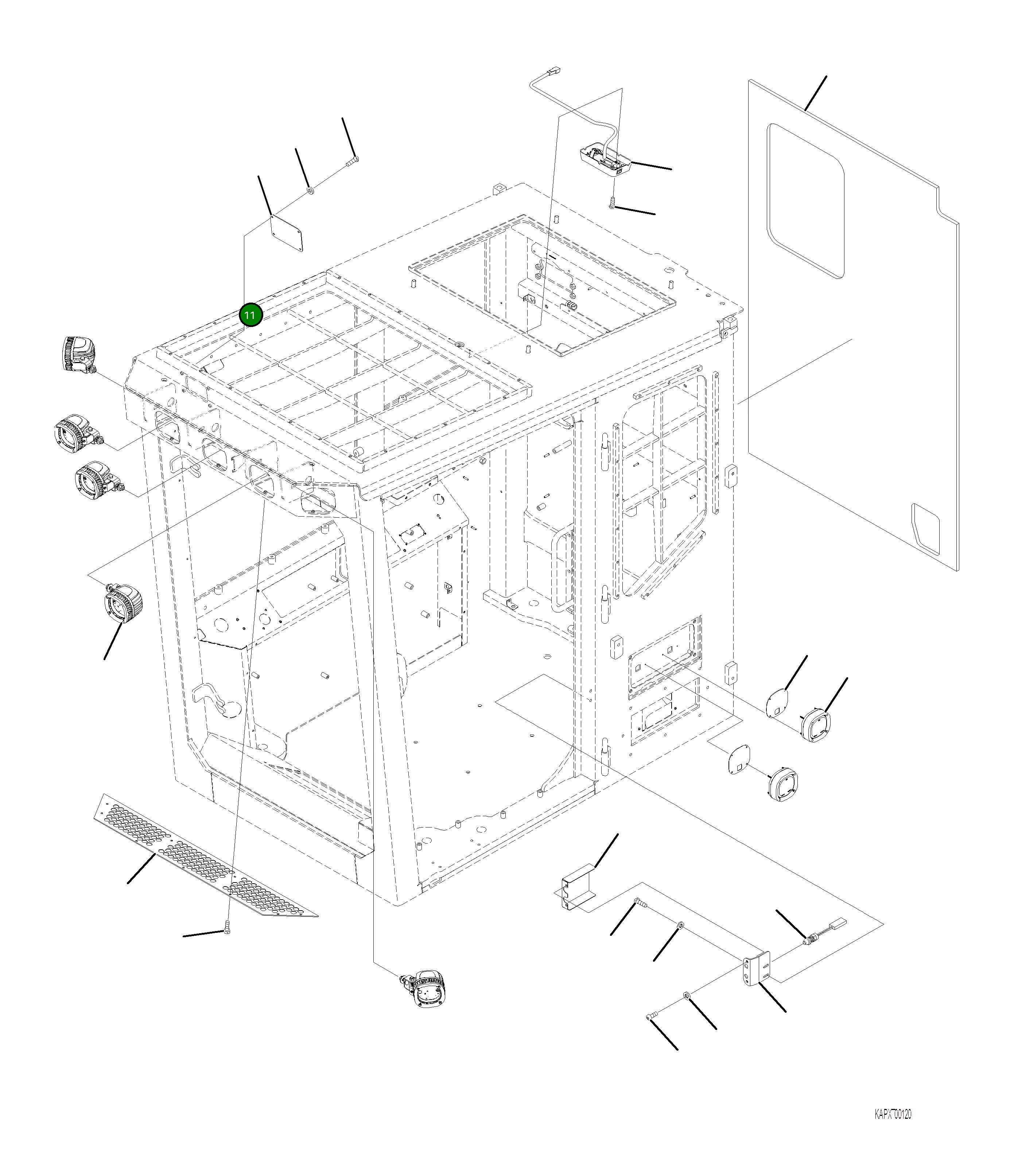 Крышка 4A1-53-23931  Komatsu