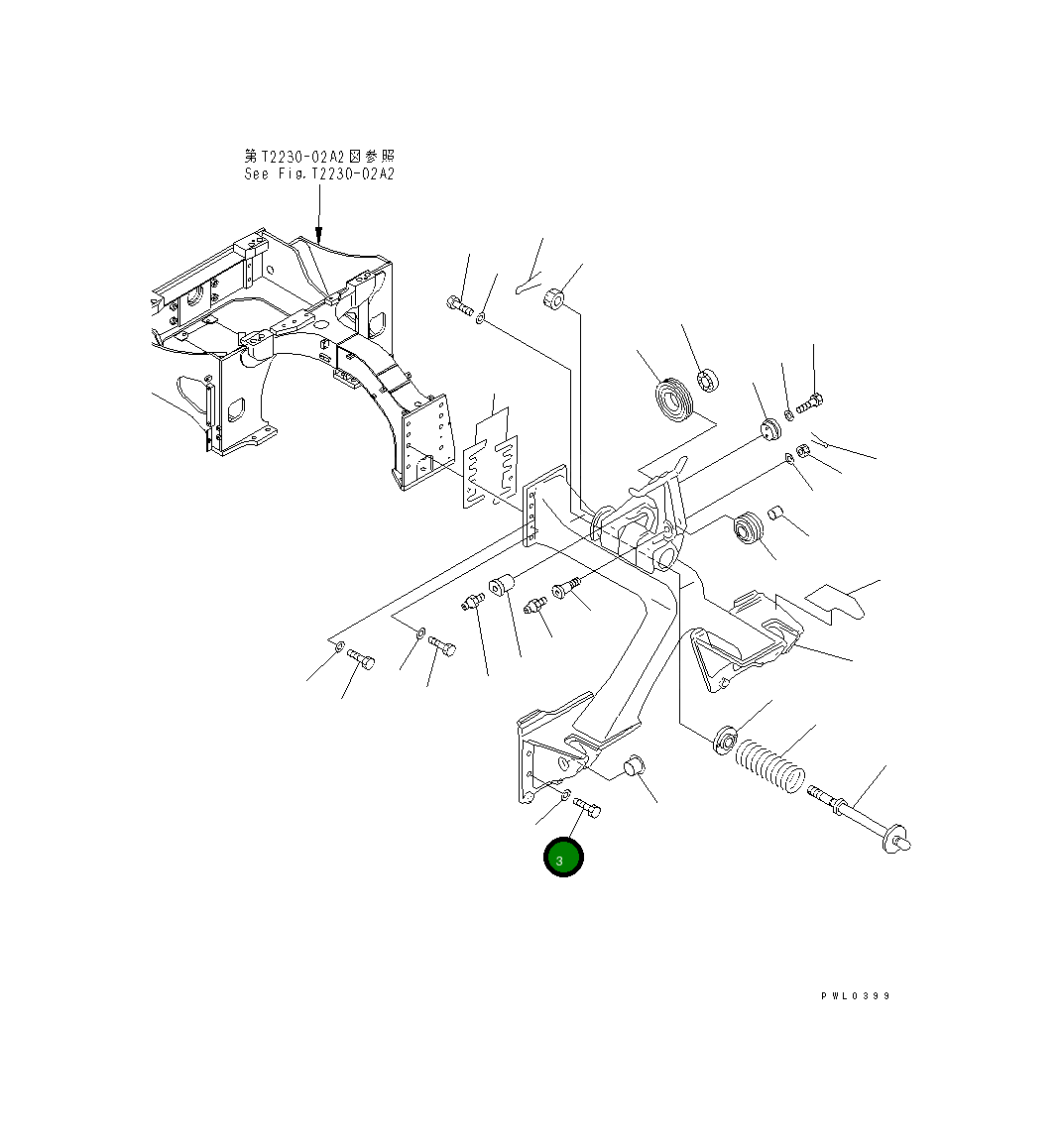 Болт 01019-33000 Komatsu