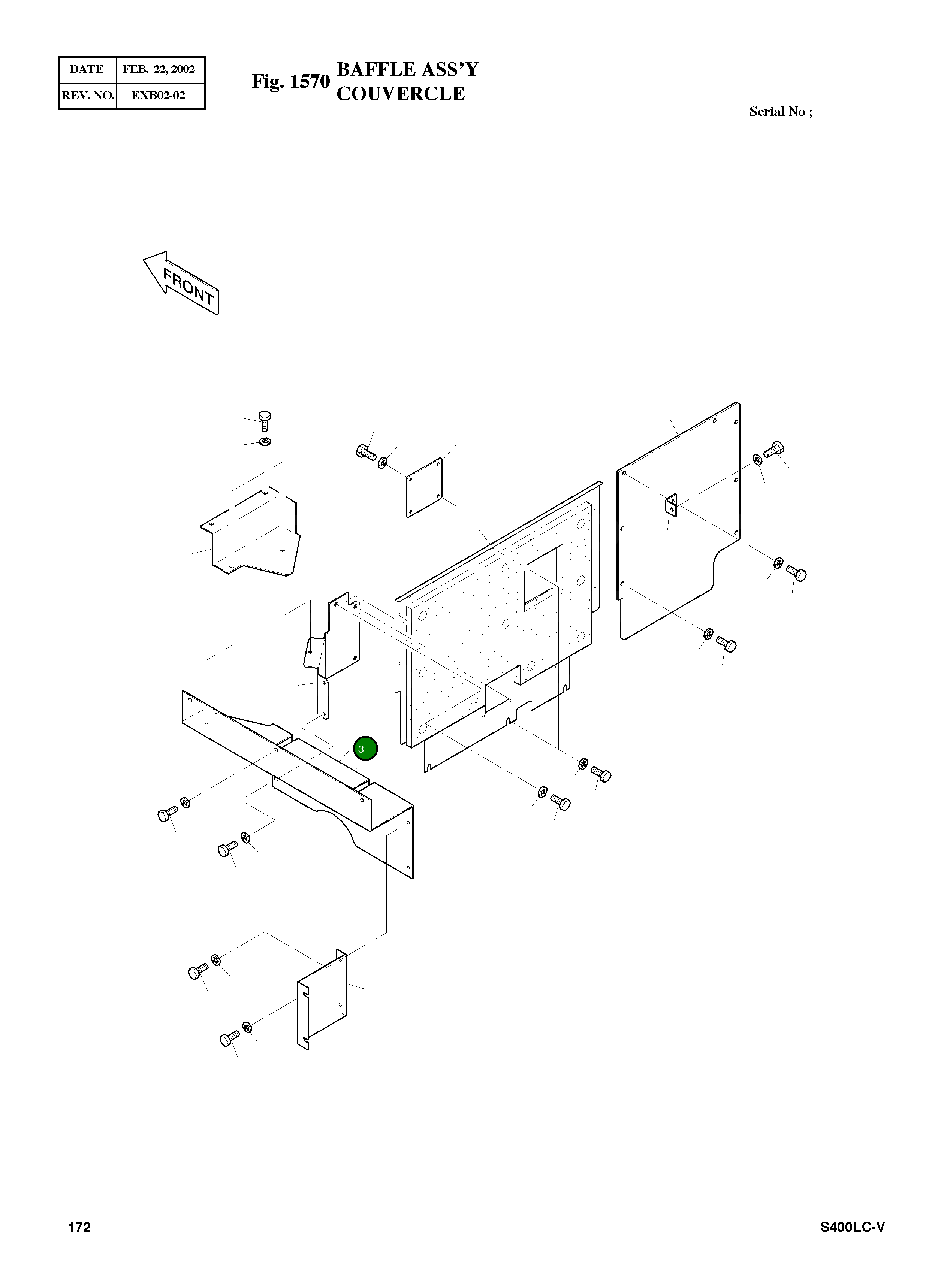 Крышка 2627-1169C Komatsu
