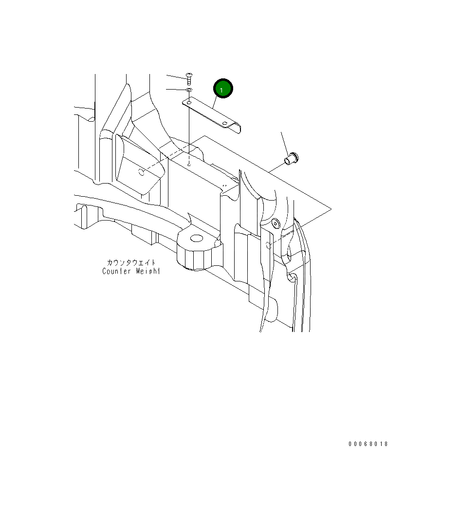 Крышка 22L-46-21251 Komatsu