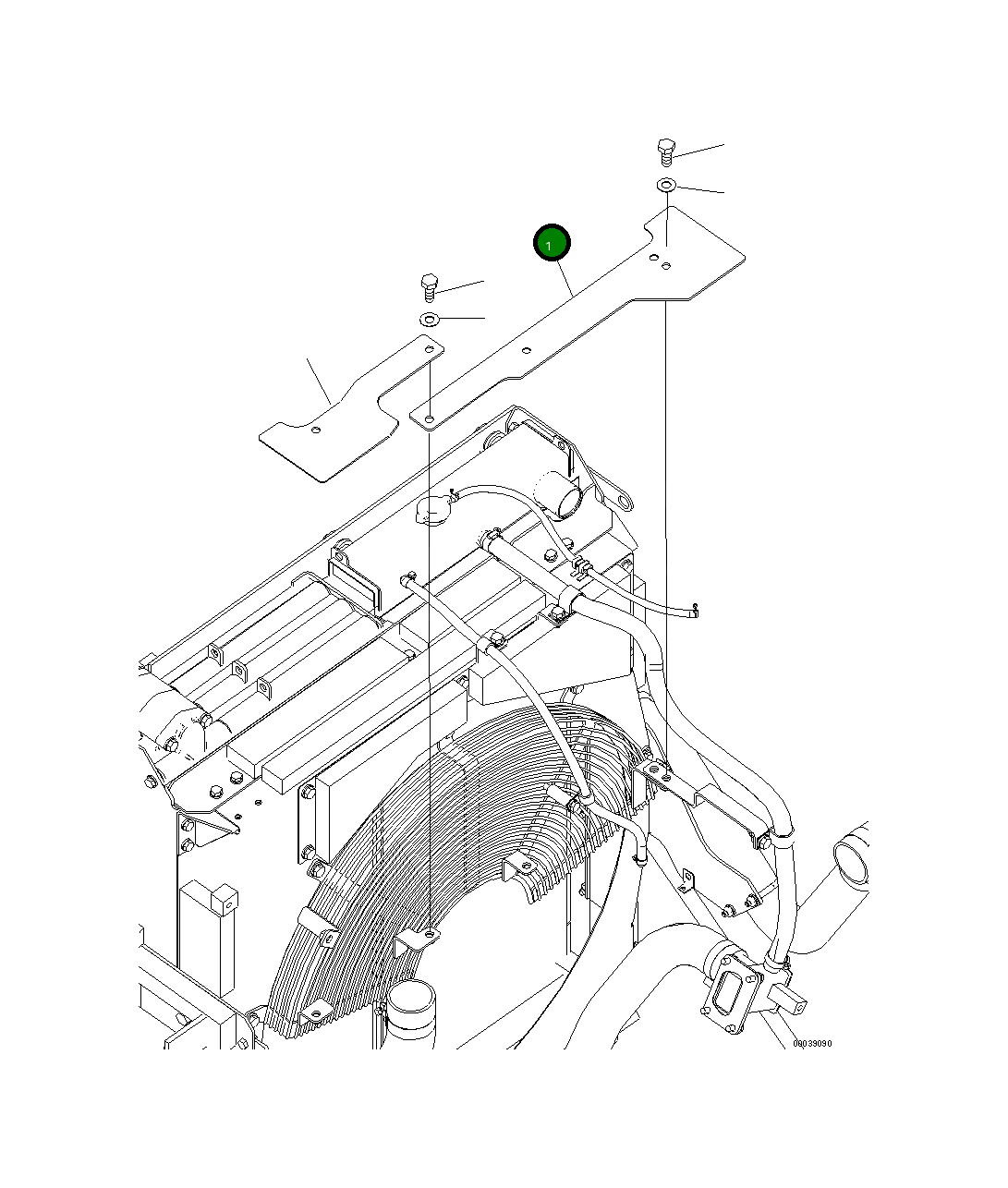 Крышка 208-03-75810 Komatsu
