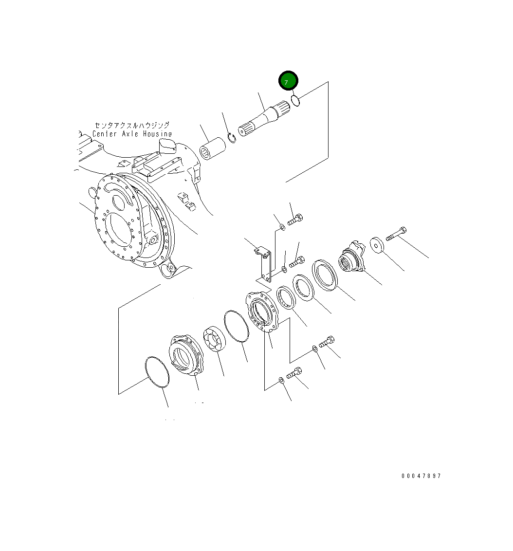Кольцо уплотнительное (O-Ring) 07000-15050 Komatsu