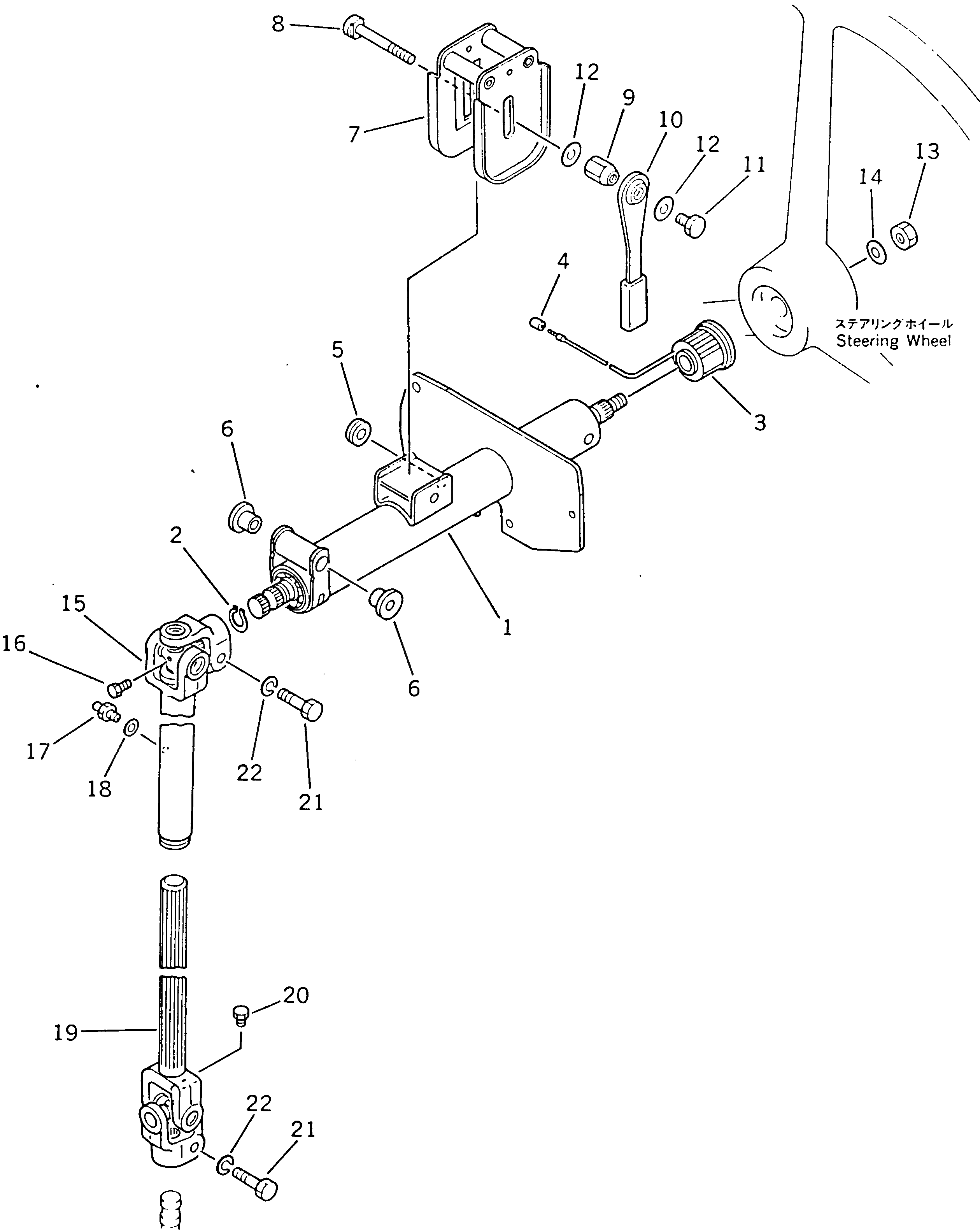 Болт 01050-51040  Komatsu