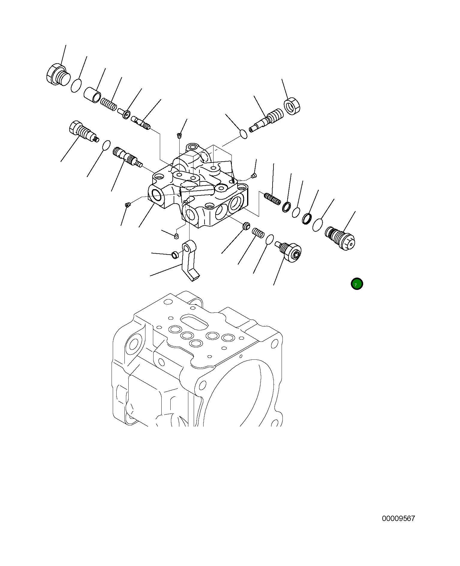 Кольцо 07001-01010 Komatsu