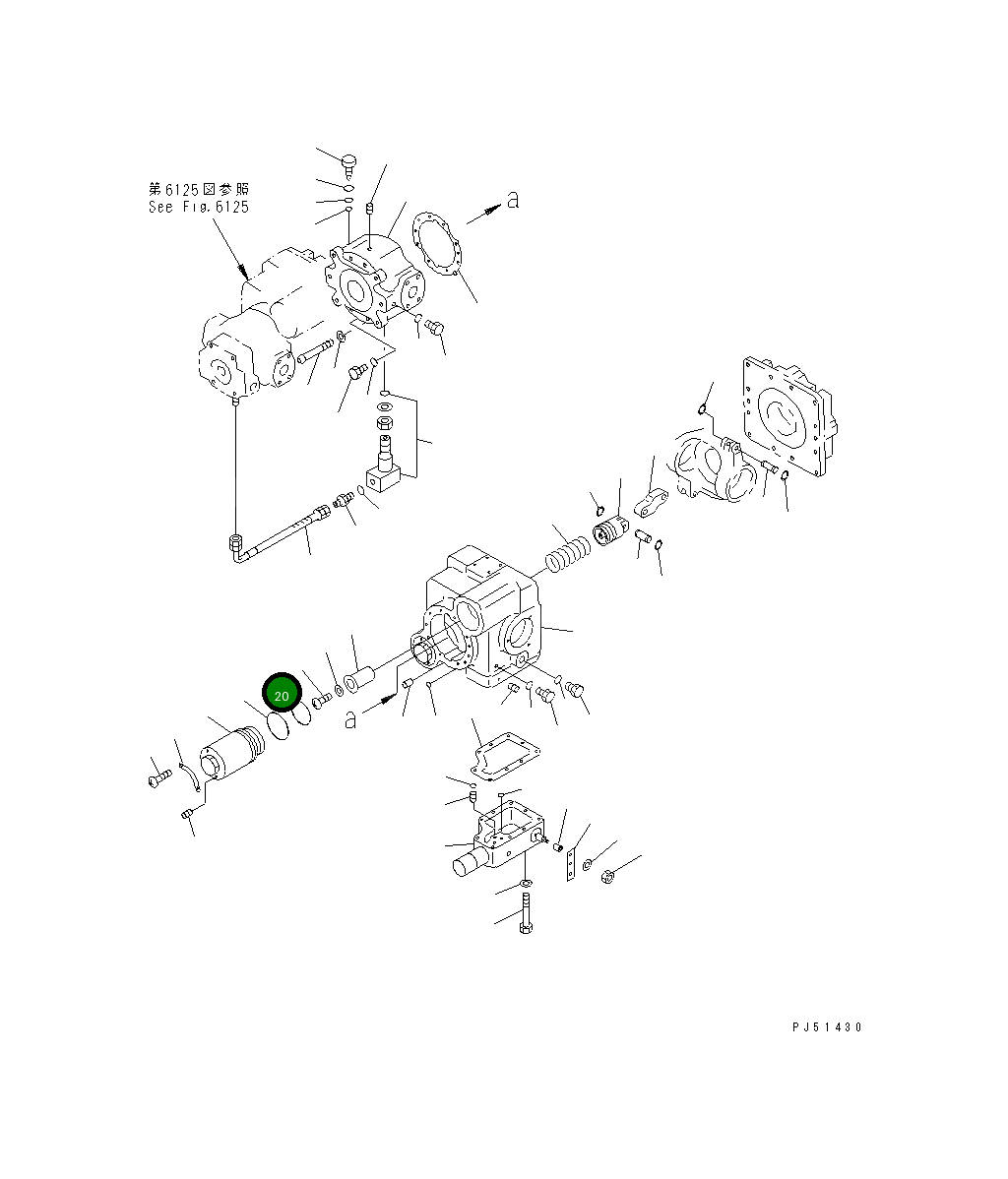 Кольцо уплотнительное (O-Ring) 262-61-11650 Komatsu