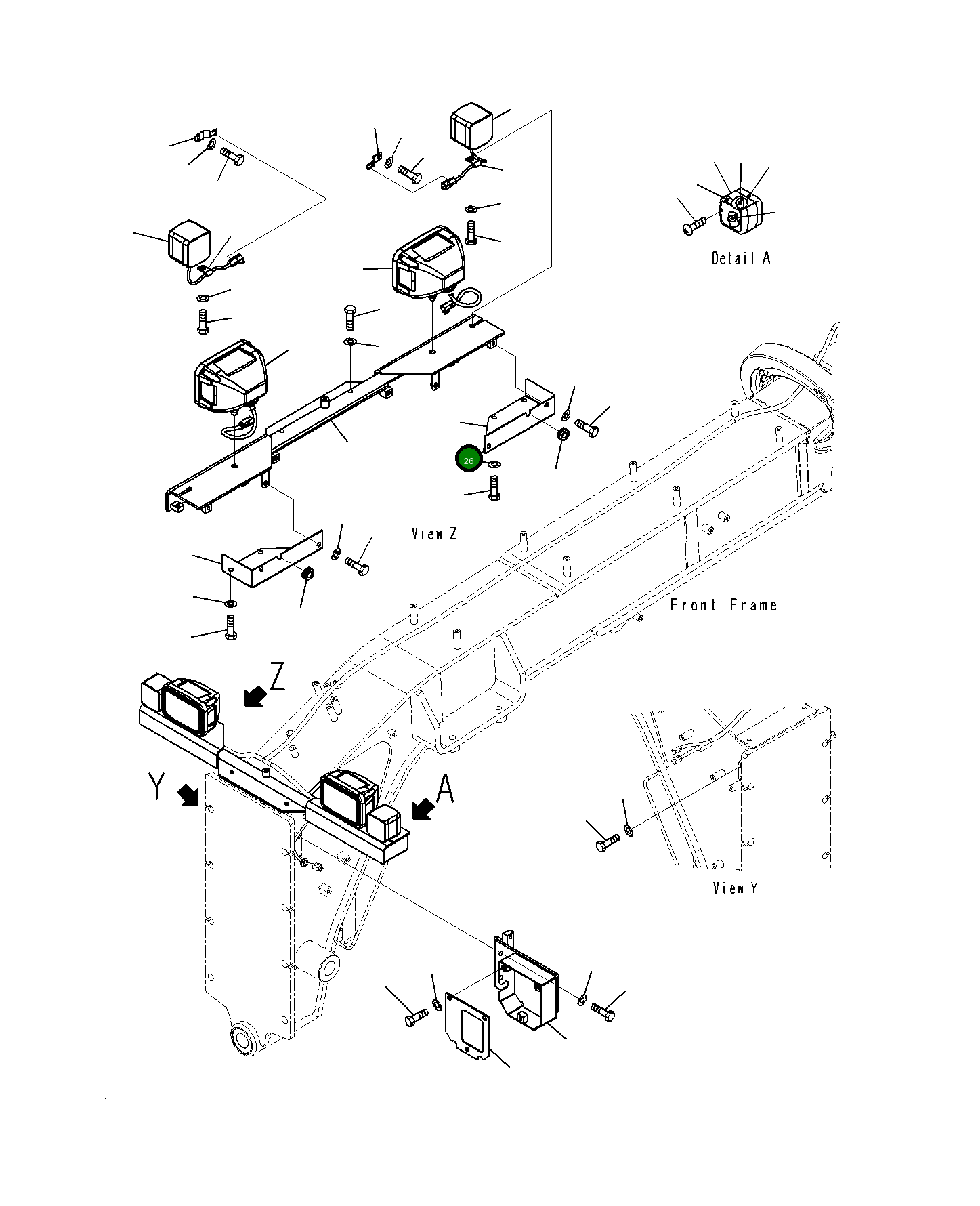 Крышка 23H-06-11831 Komatsu