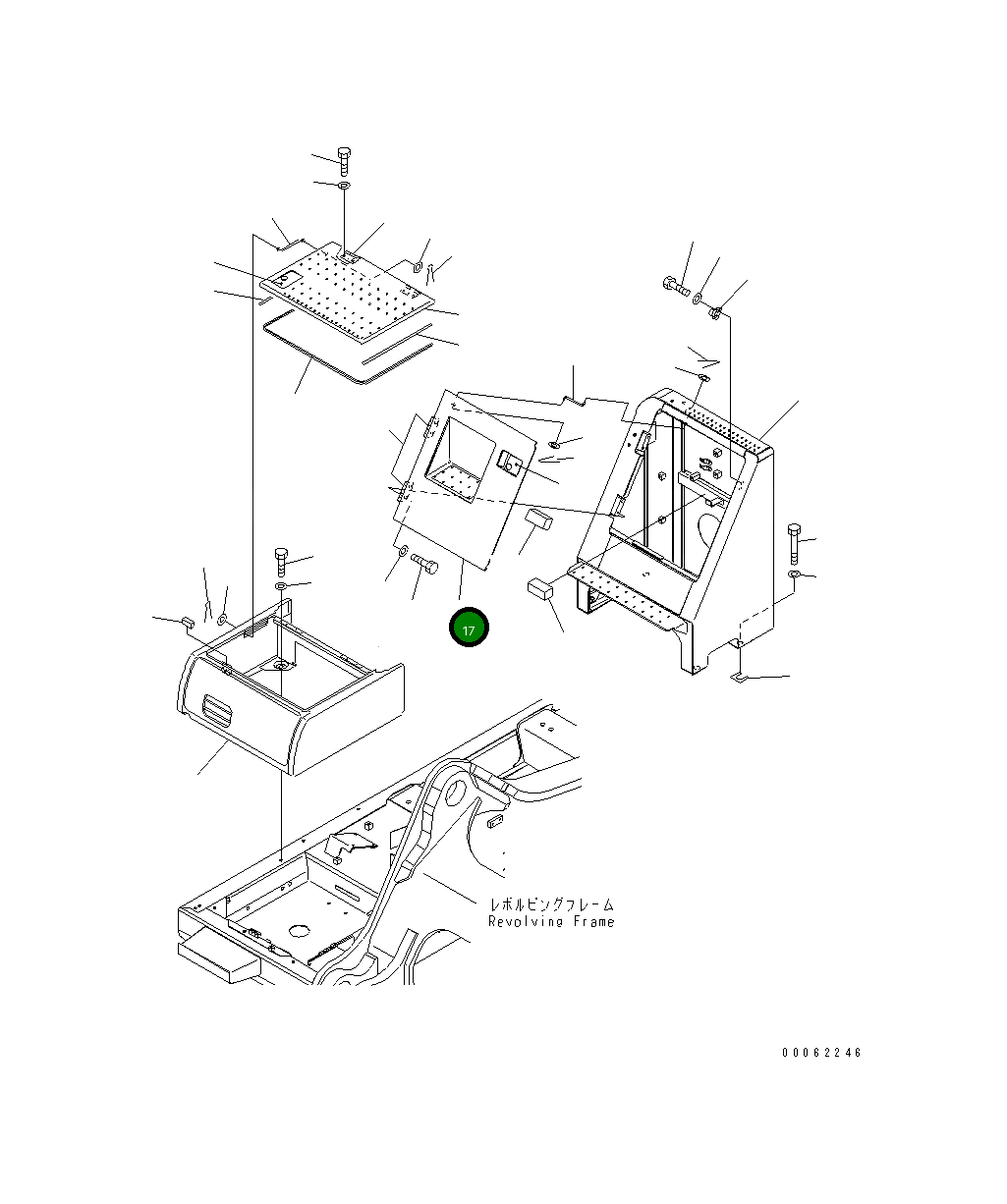 Крышка 21M-54-22422 Komatsu