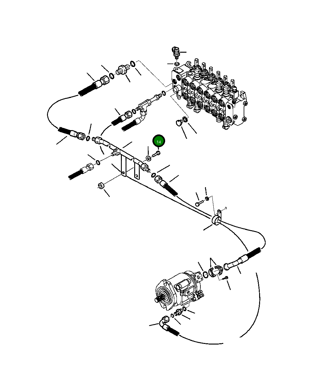 Болт 801015574  Komatsu
