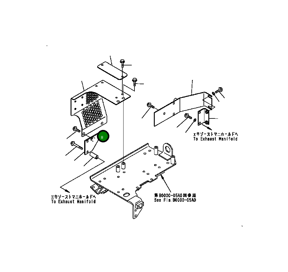 Крышка 124-01-61721 Komatsu