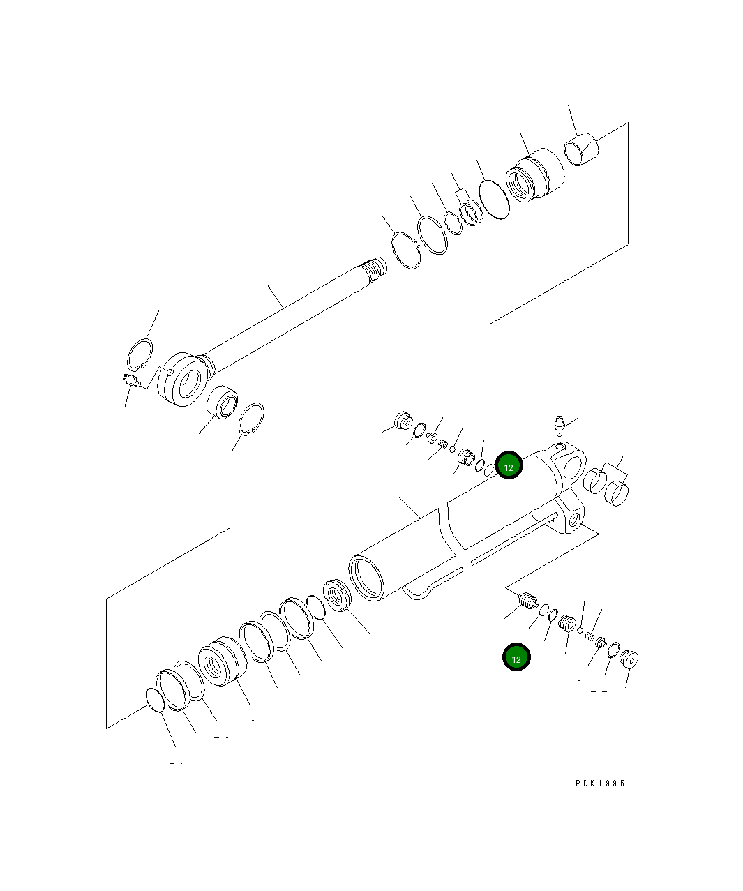 Кольцо уплотнительное (O-Ring) 20G-61-K1590 Komatsu