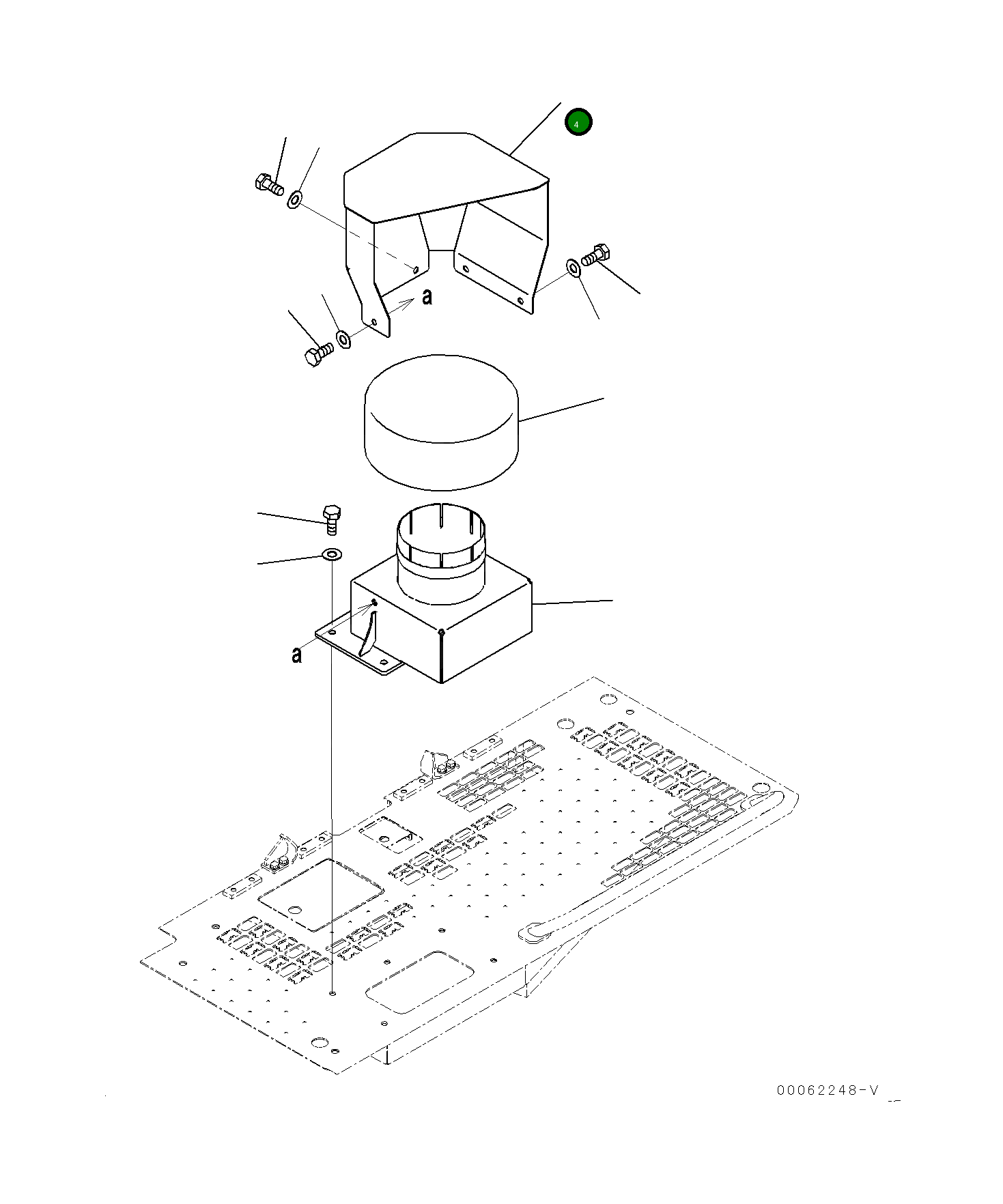 Крышка 21M-54-24130 Komatsu