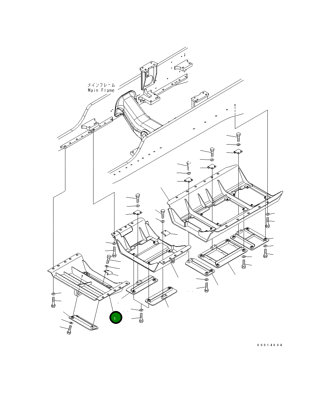 Крышка 154-54-76310 Komatsu