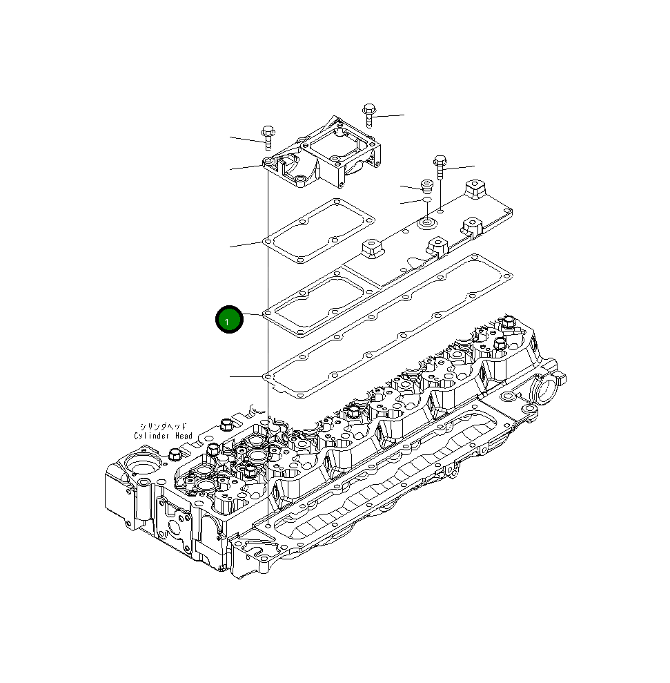 Крышка 6754-11-4210  Komatsu