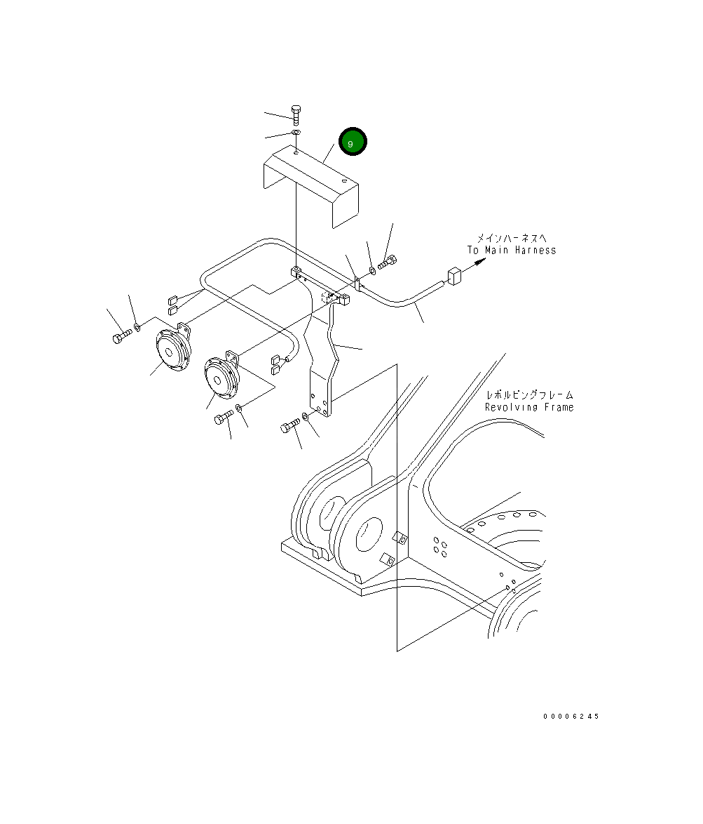 Крышка 209-06-77161 Komatsu
