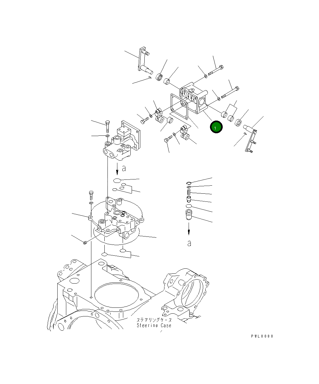 Крышка 17A-40-12211 Komatsu