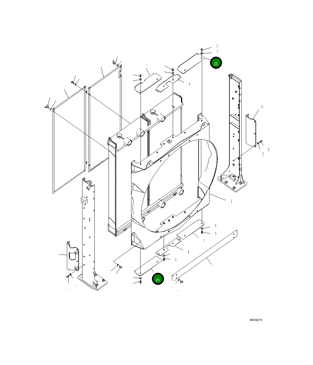 Крышка 21M-03-21581 Komatsu