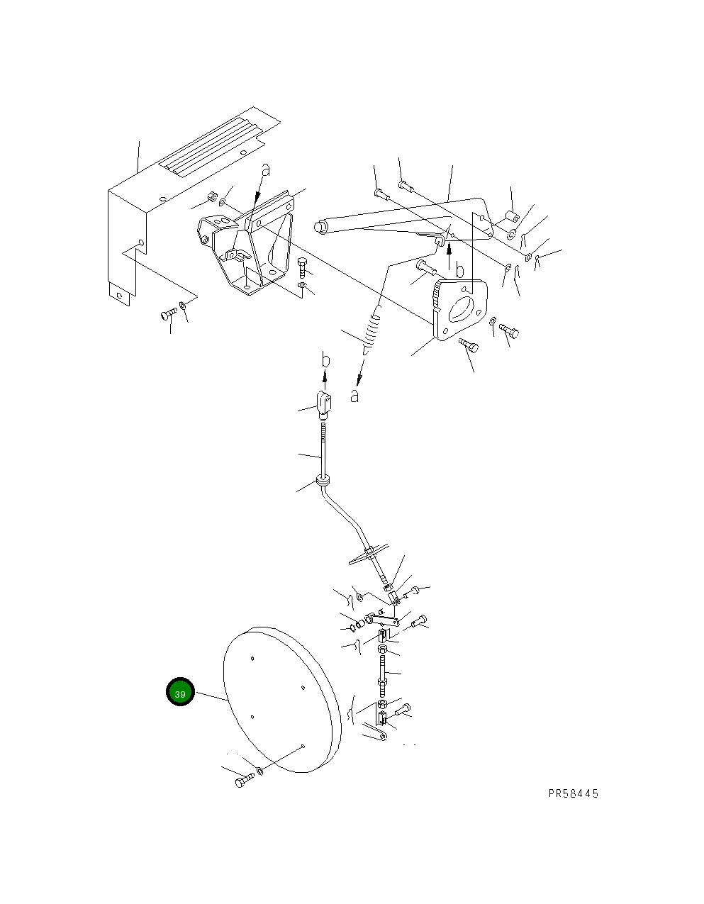 Крышка 234-32-51110 Komatsu