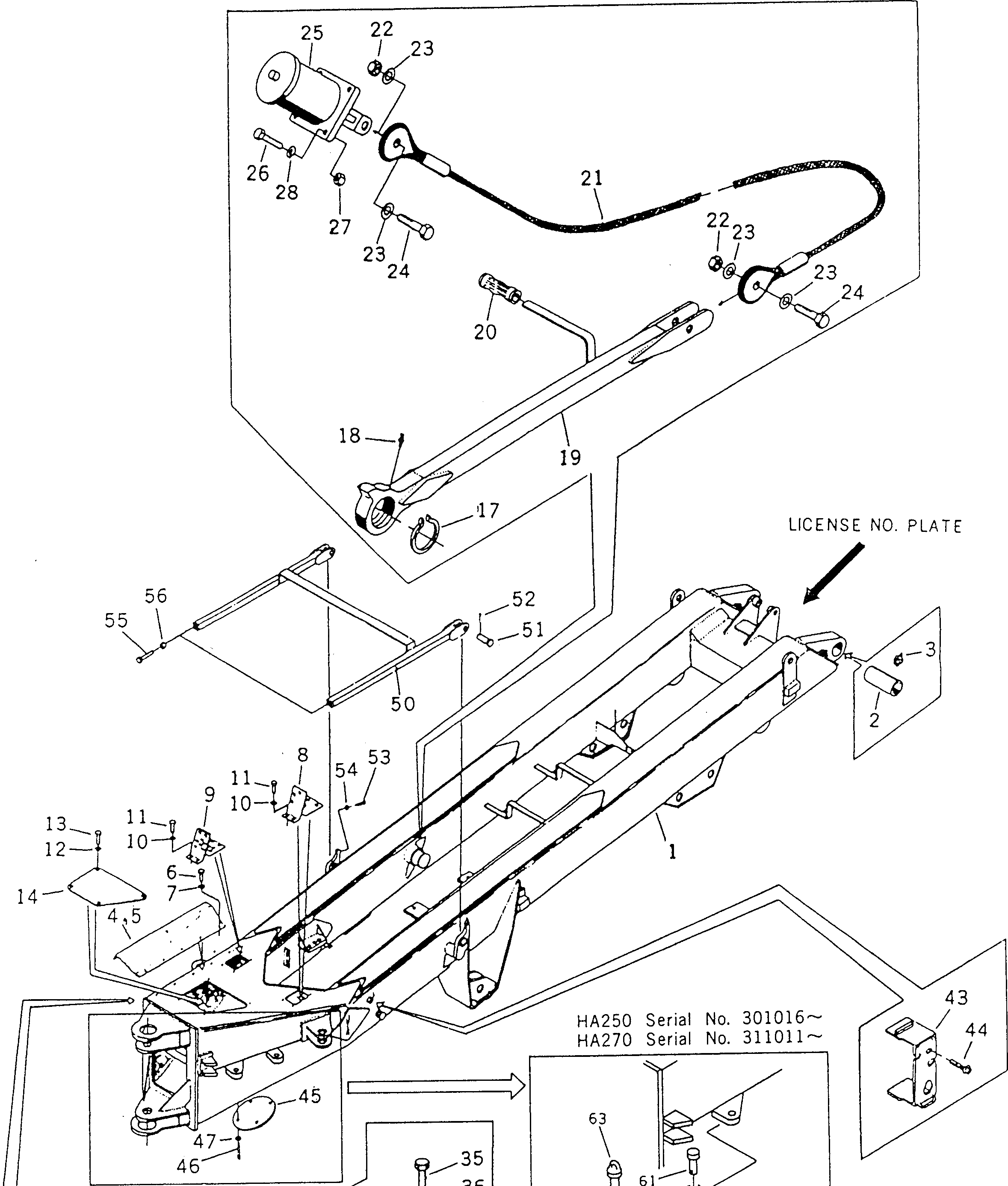 Болт BW061492 Komatsu