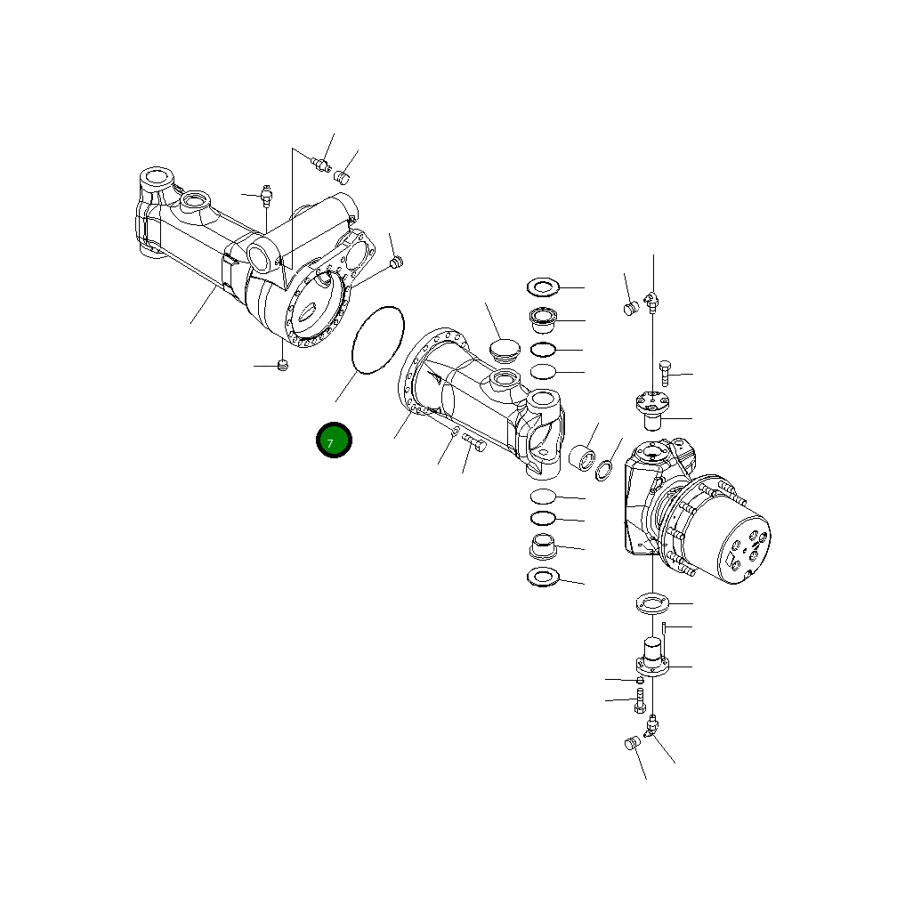 Кольцо уплотнительное (O-Ring) 20G-23-31610 Komatsu