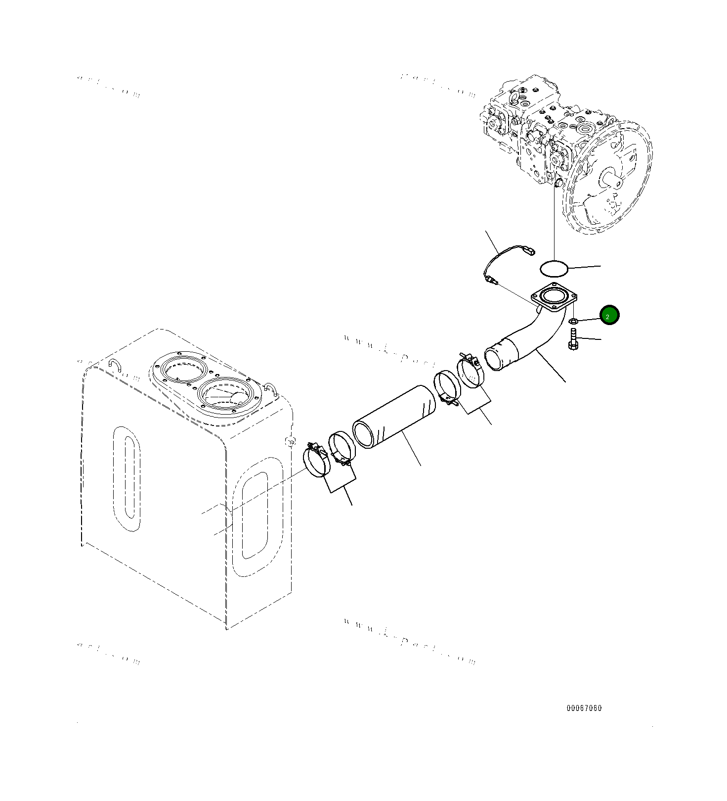 Кольцо уплотнительное (O-Ring) 0700012100  Komatsu