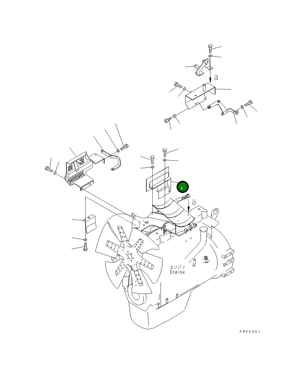 Крышка 134-01-61352 Komatsu