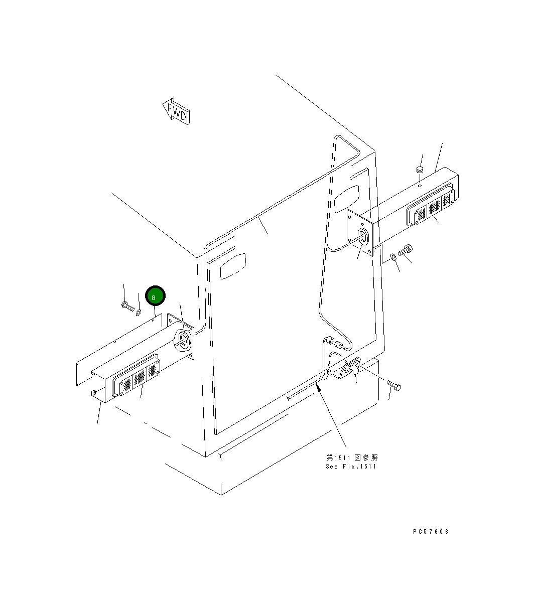 Крышка 23A-06-21720 Komatsu