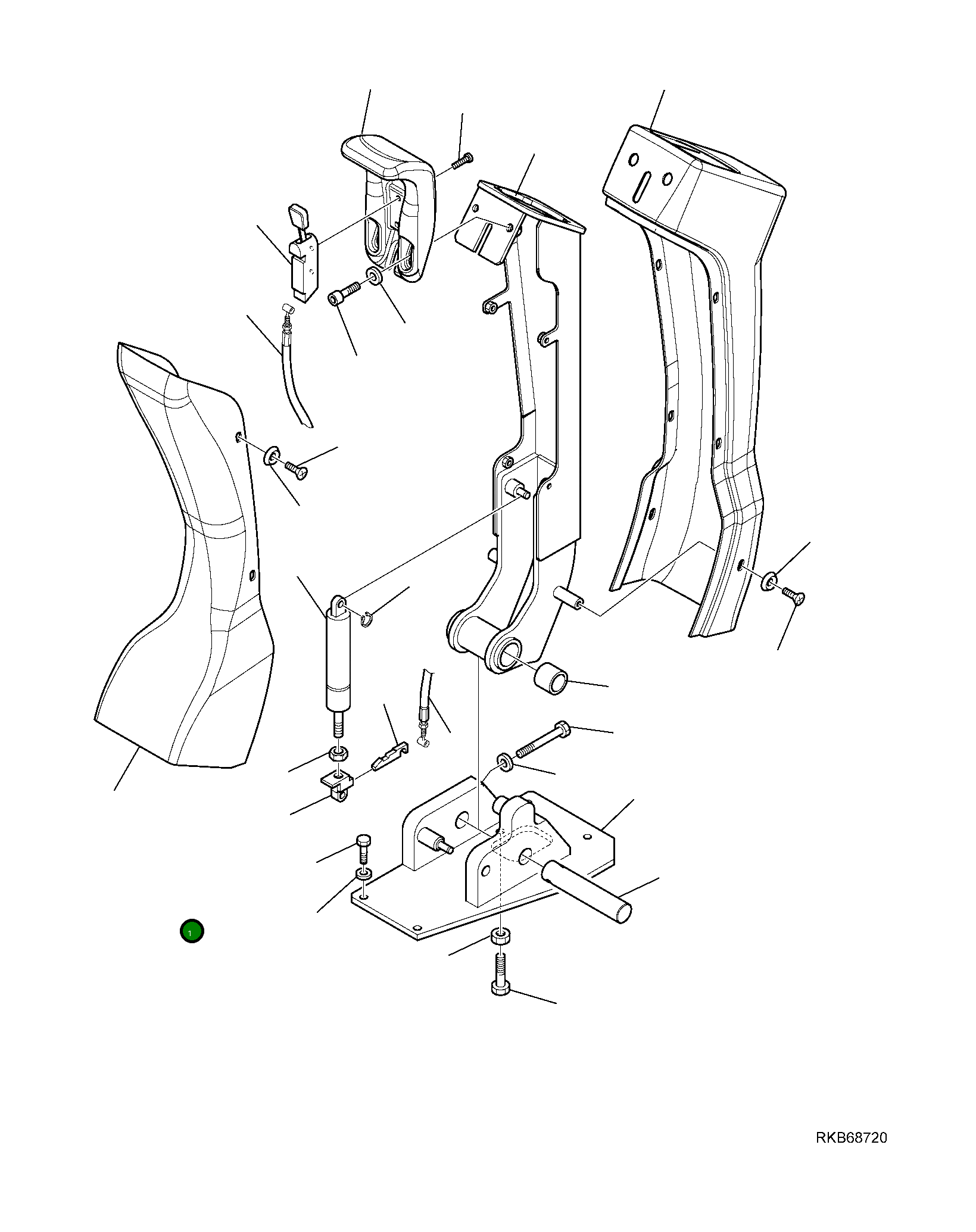 Крышка 42N-56-12131 Komatsu