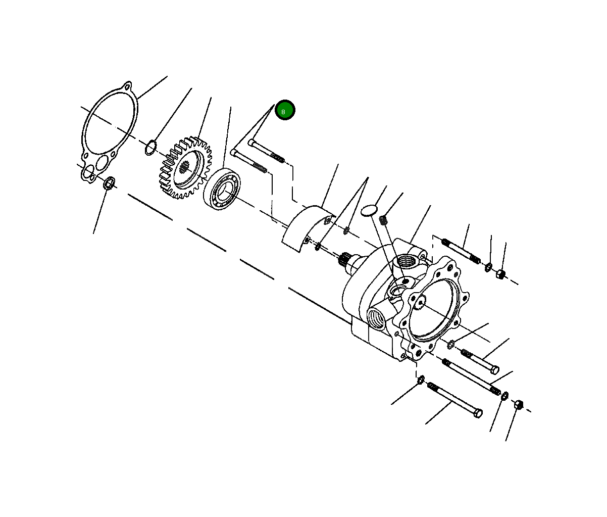 Болт 85 099 Komatsu