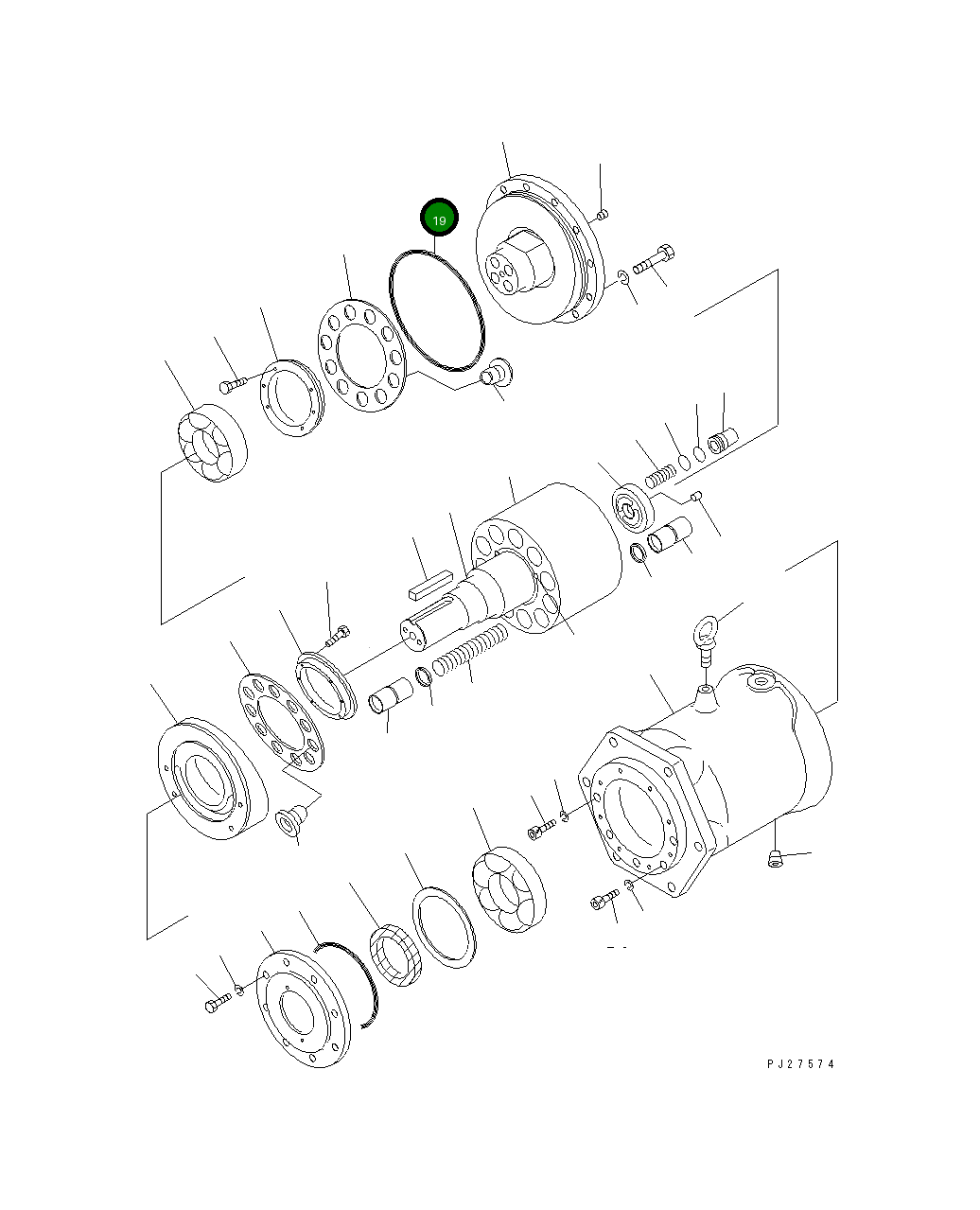 Кольцо уплотнительное (O-Ring) STDA0008A Komatsu