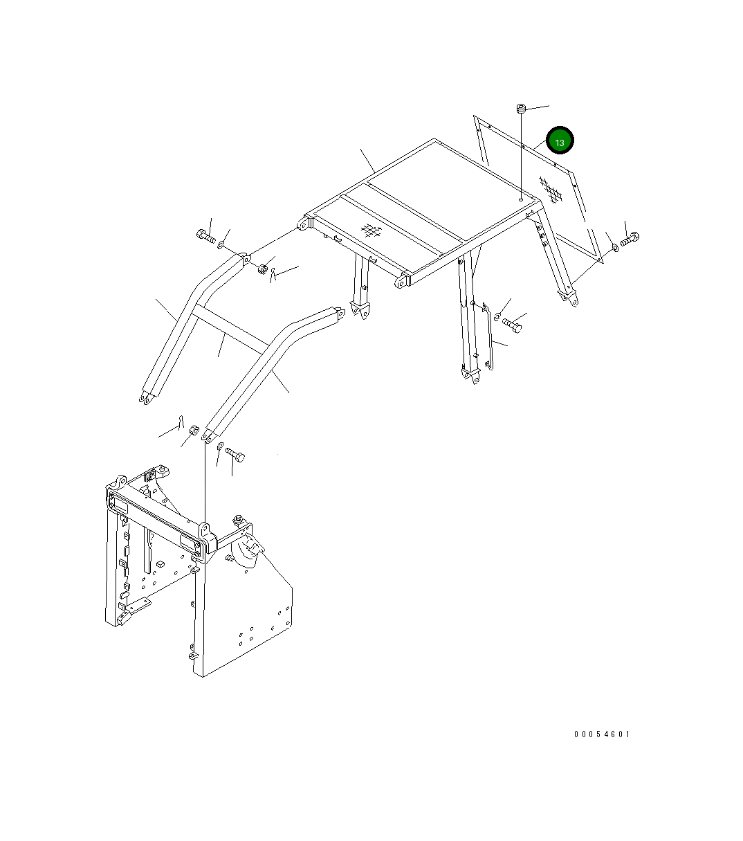Крышка 154-91-41150 Komatsu