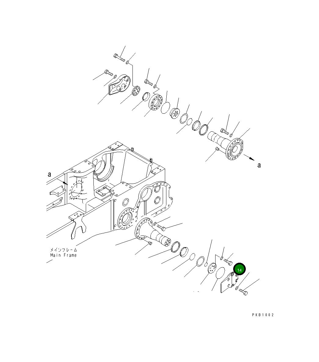 Крышка 17A-50-11221  Komatsu