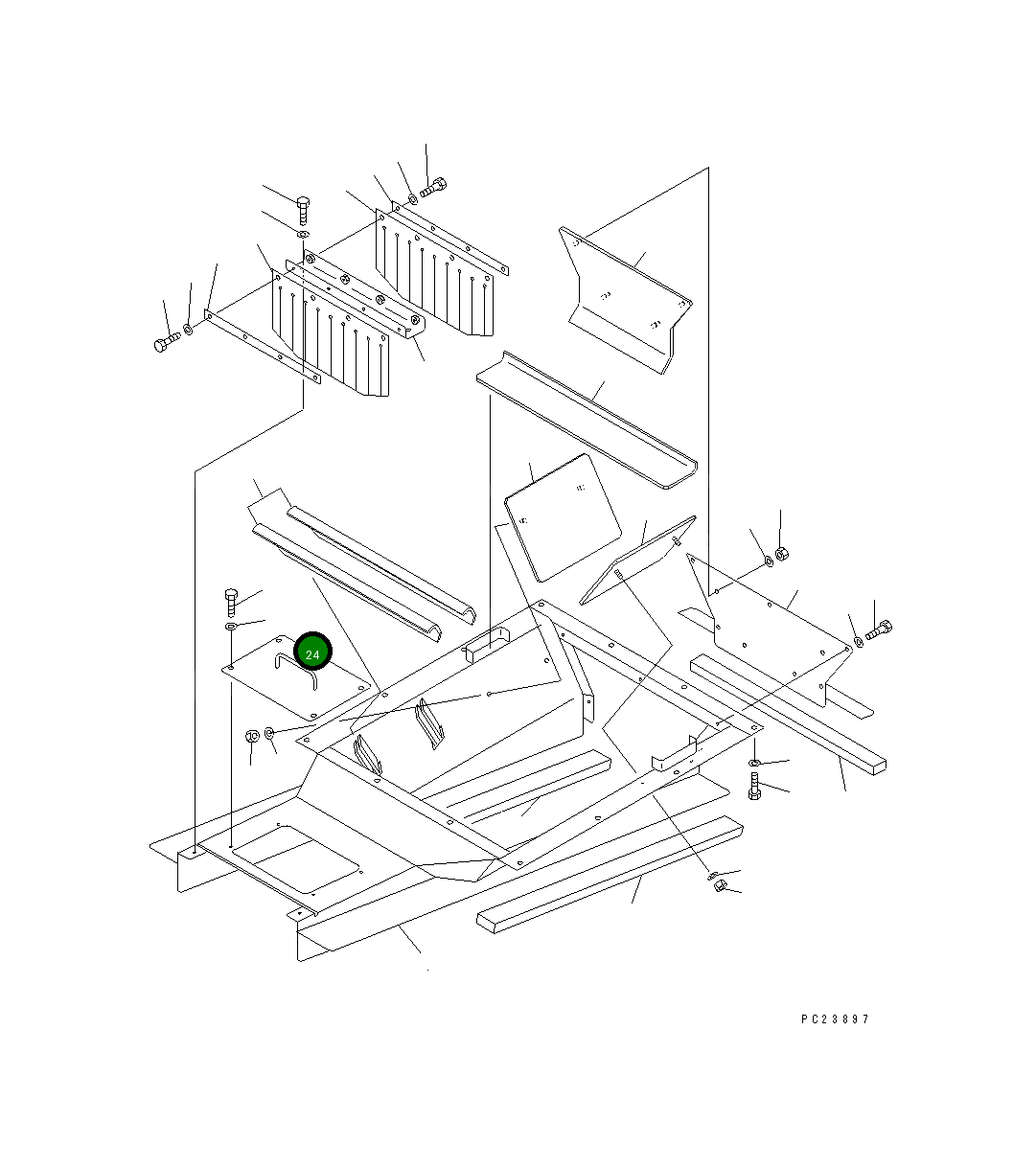 Крышка 8206-70-5360 Komatsu