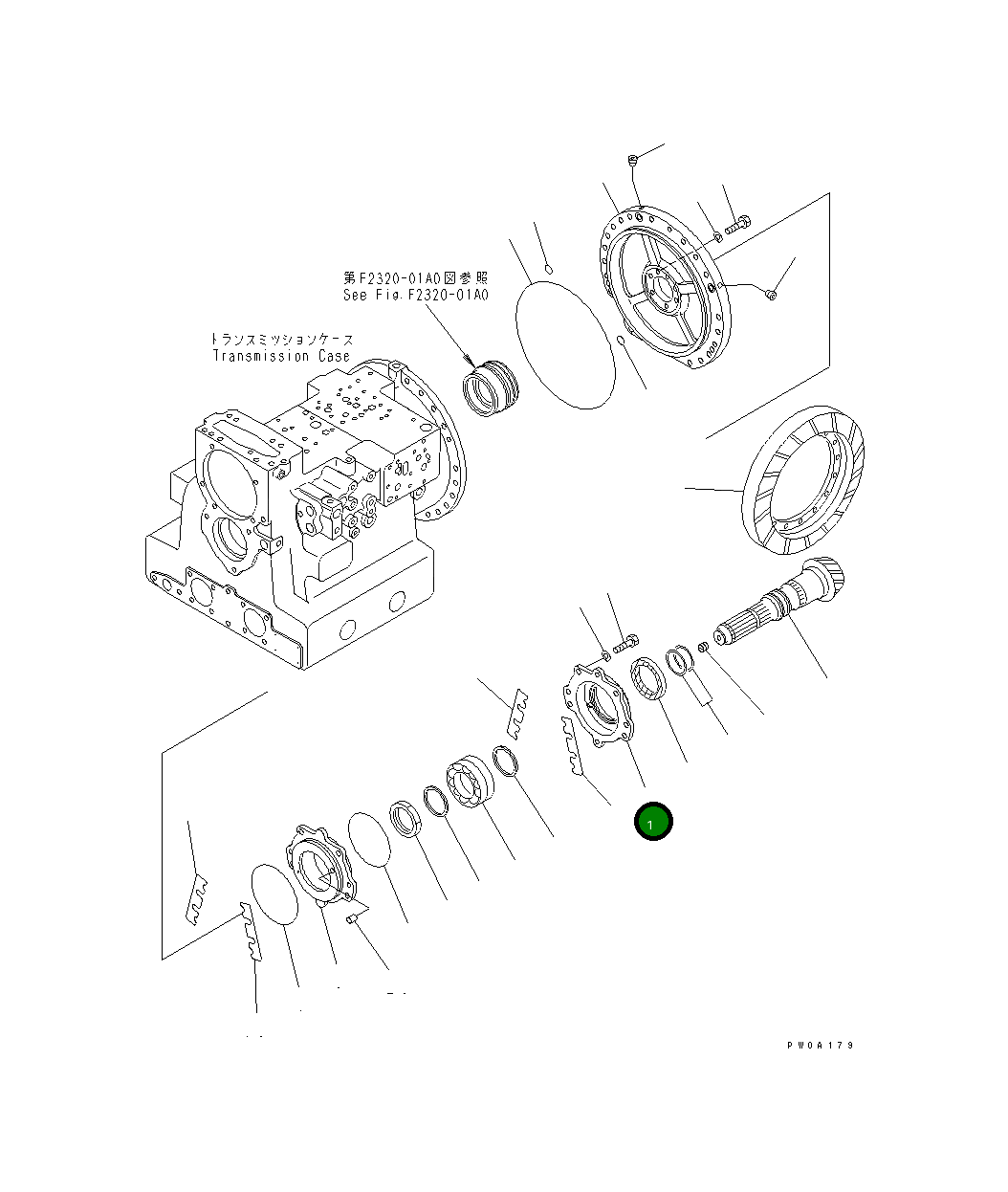 Крышка 124-15-51231  Komatsu