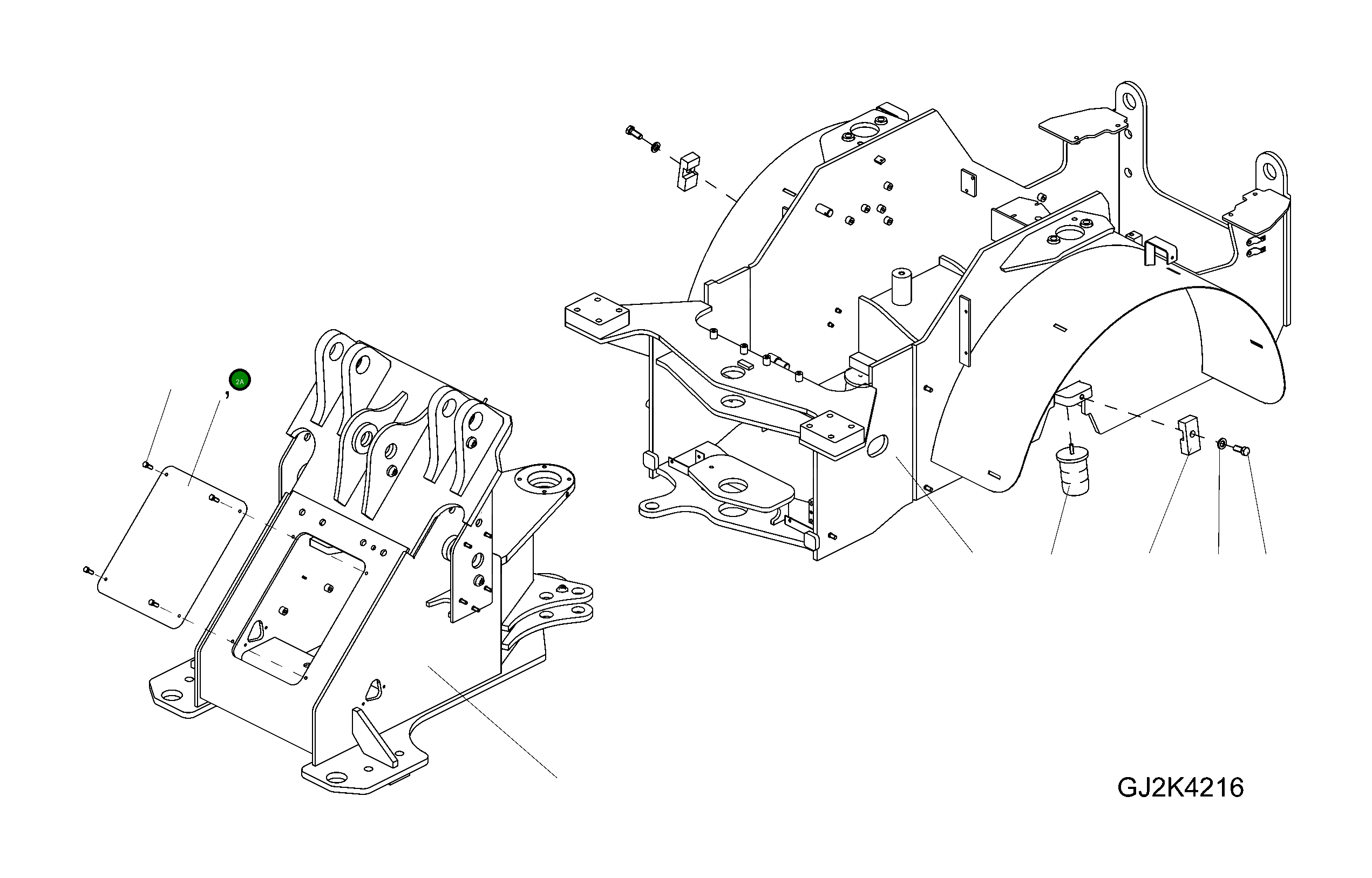 Крышка 42U-46-21130 Komatsu