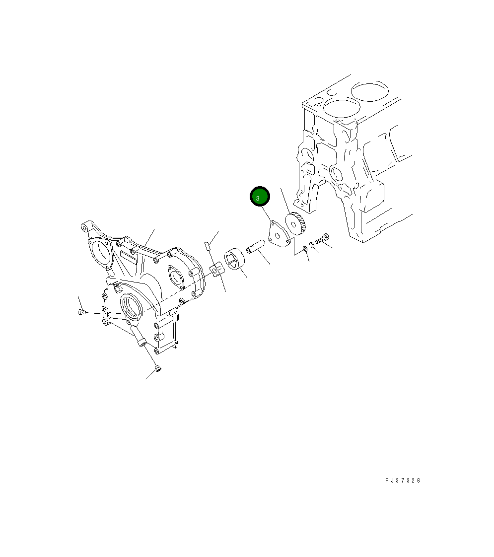 Крышка 6144-51-1120 Komatsu