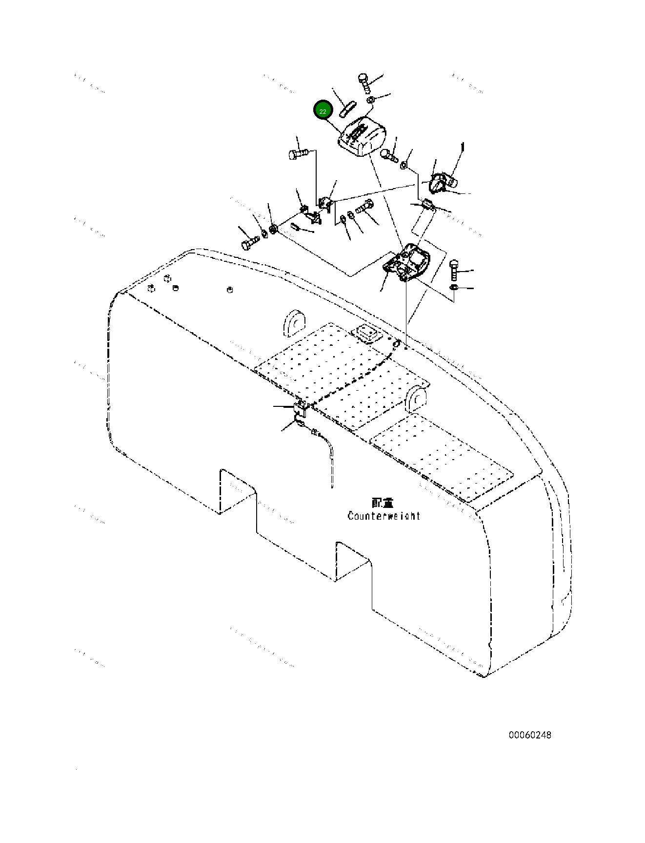 Крышка 207-06-76451  Komatsu