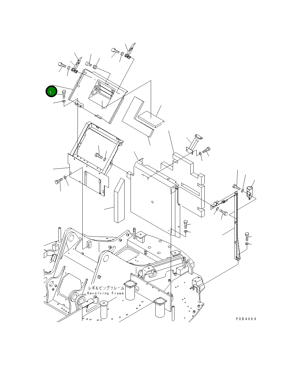 Крышка 22U-54-12320 Komatsu