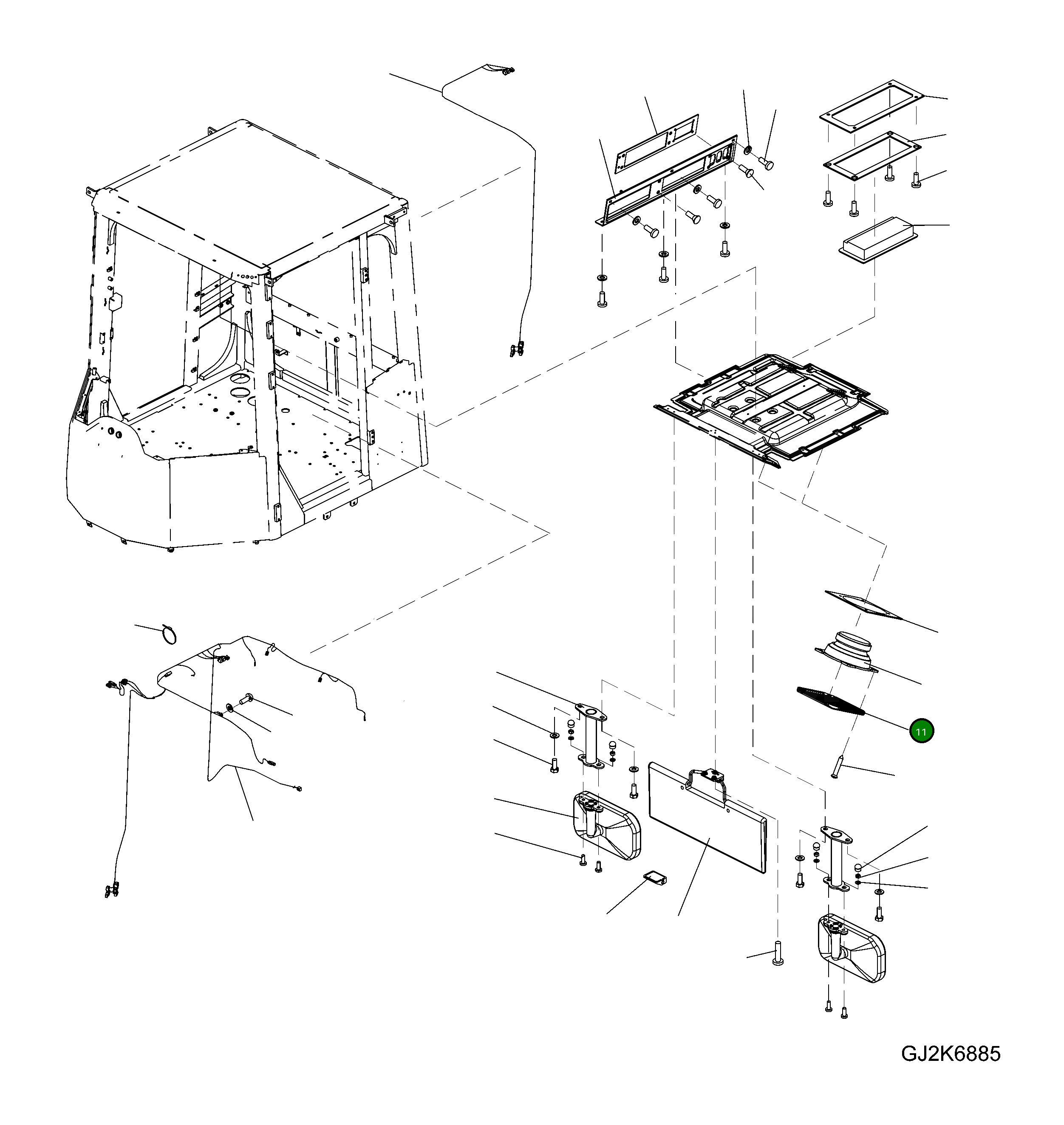Крышка 421-56-H0S10  Komatsu