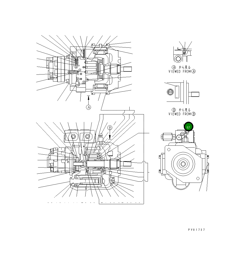 Болт YM172176-73700 Komatsu