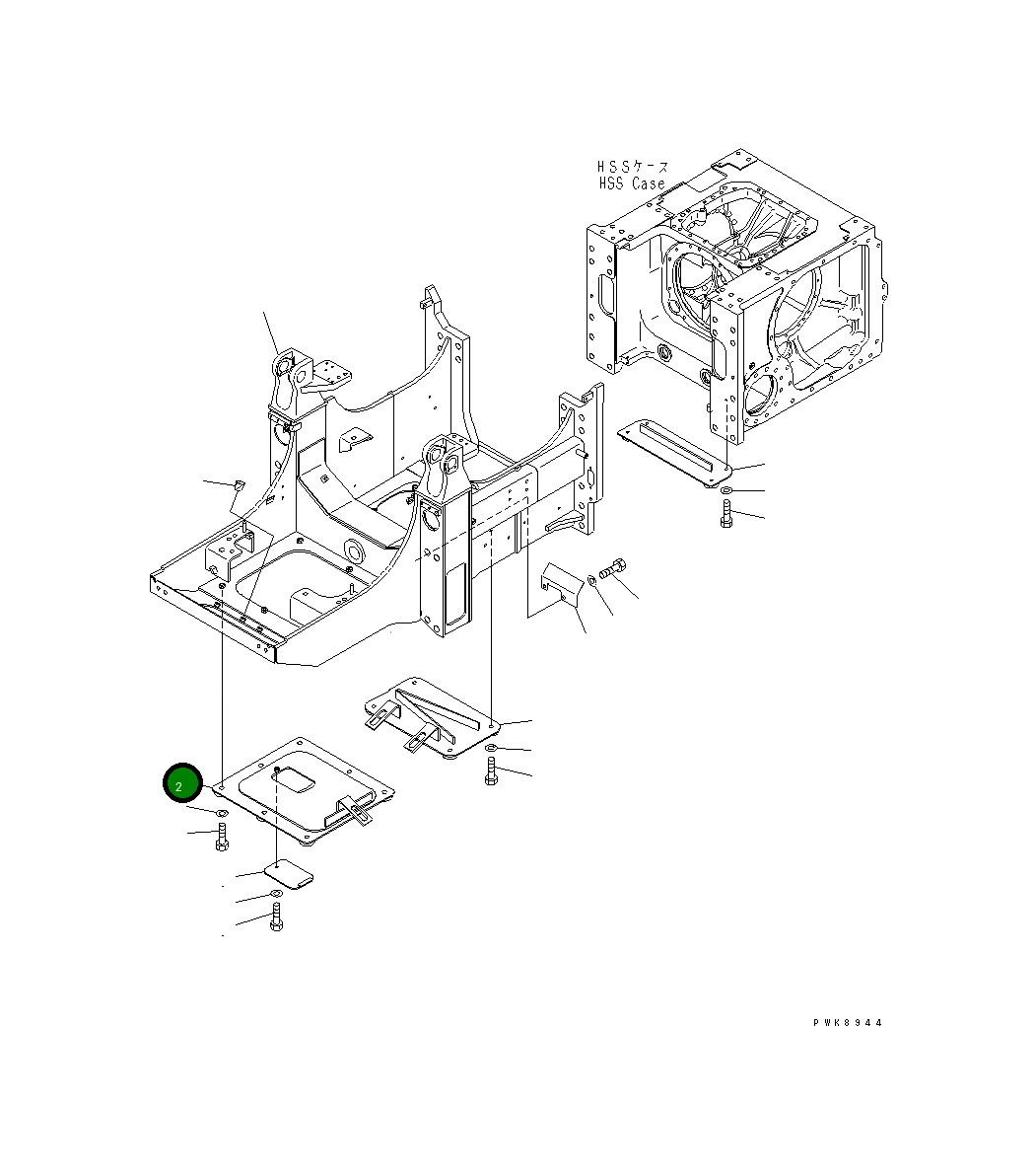 Крышка 134-21-61254 Komatsu