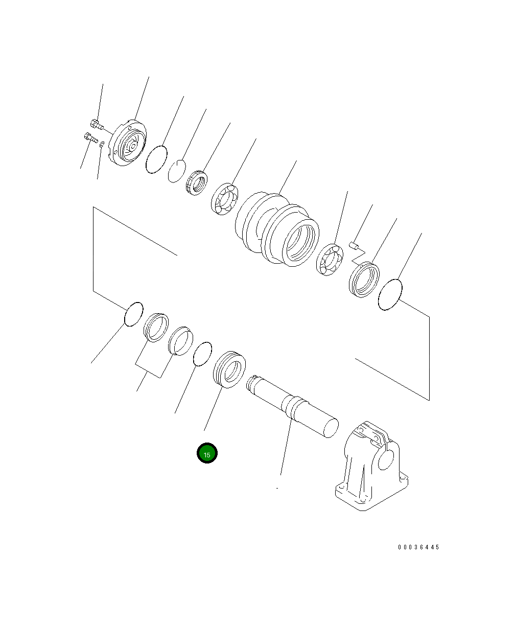 Кольцо 198-30-45720 Komatsu