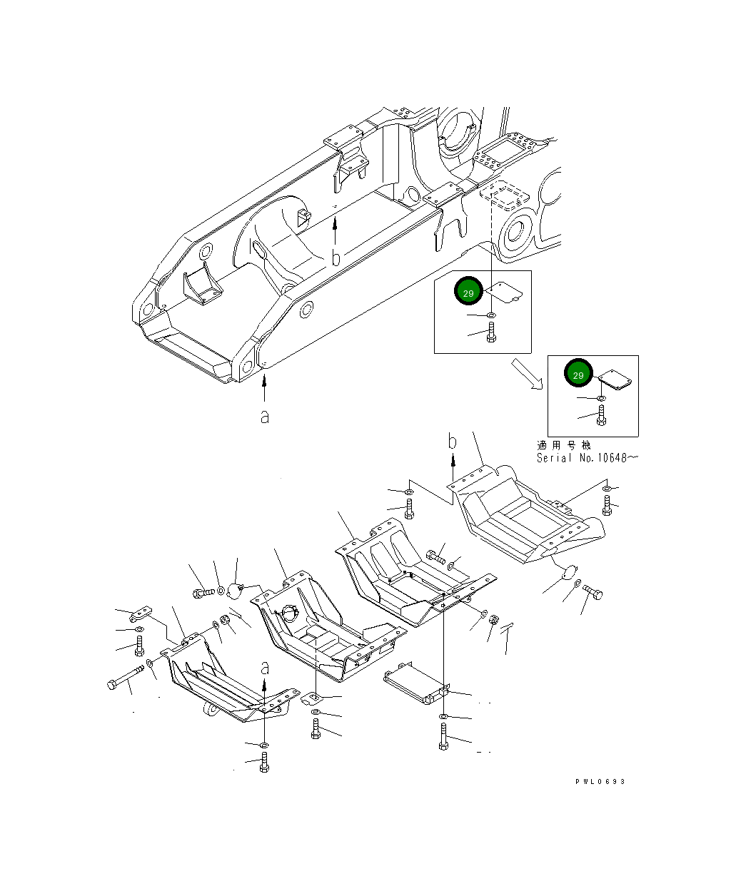 Крышка 198-54-45810 Komatsu