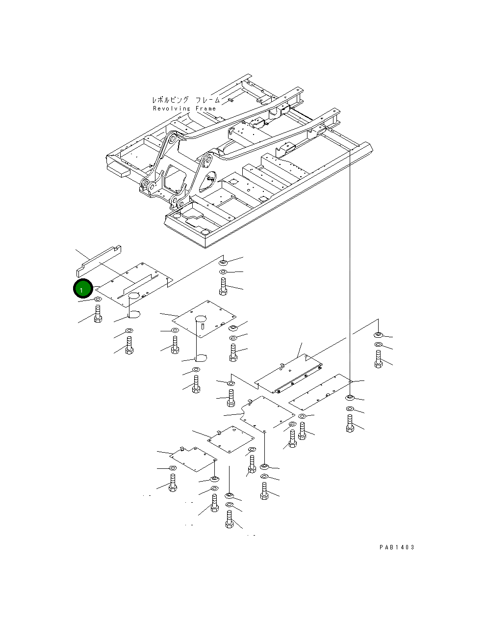 Крышка 207-54-64110  Komatsu