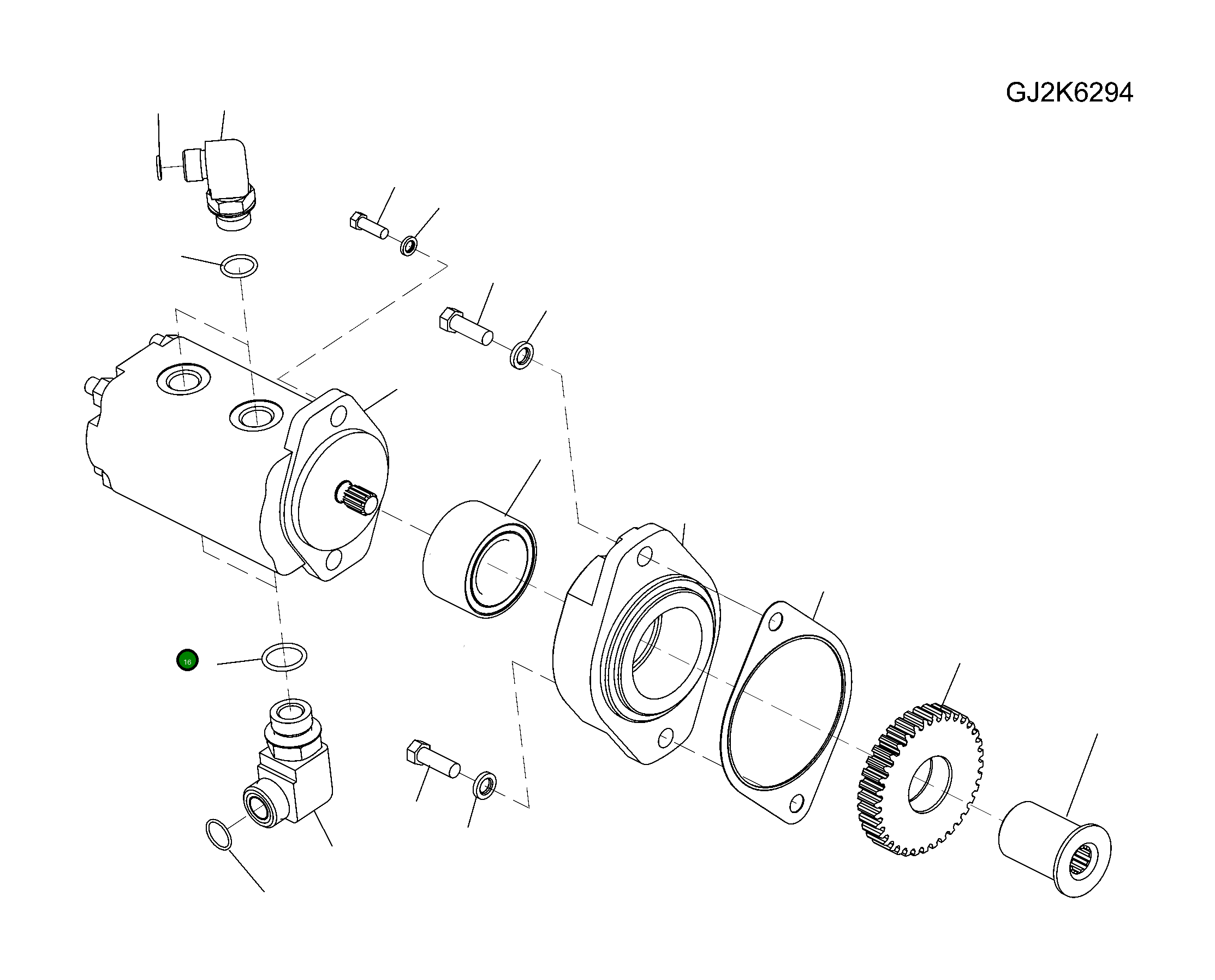 Кольцо уплотнительное (O-Ring) 20G-62-K3430 Komatsu
