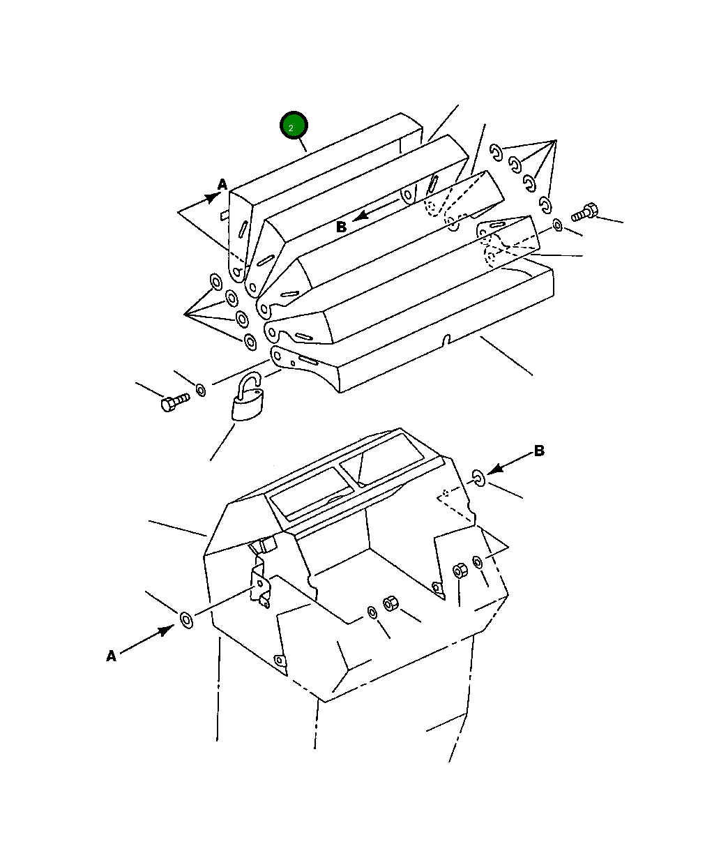 Крышка 419-U56-1110  Komatsu