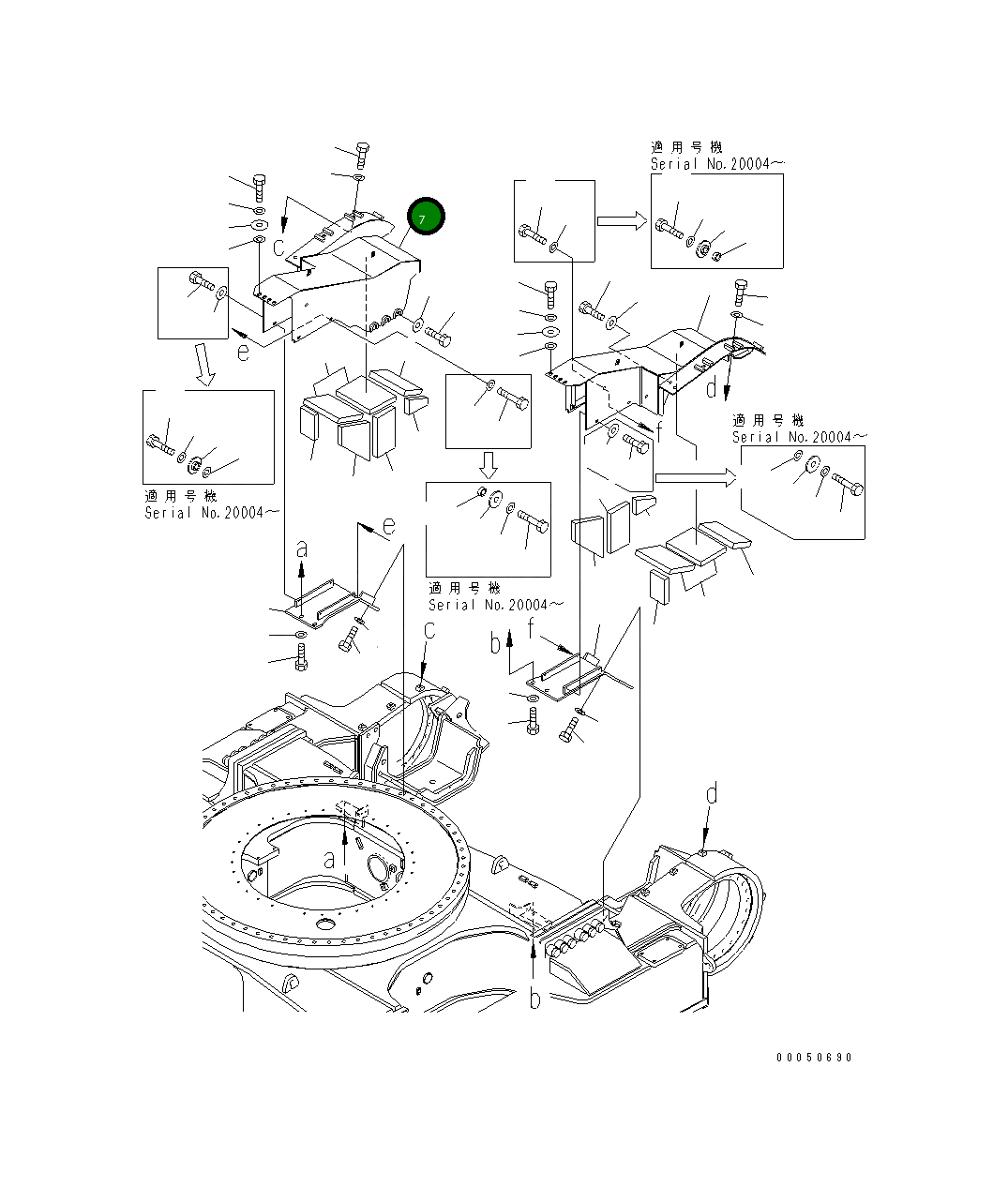 Крышка 21T-30-32162 Komatsu