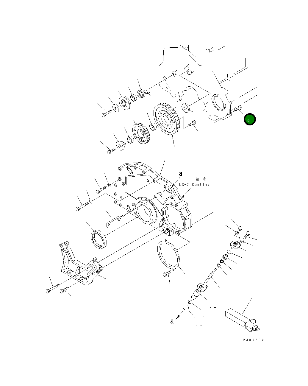 Болт 6150-81-9130 Komatsu