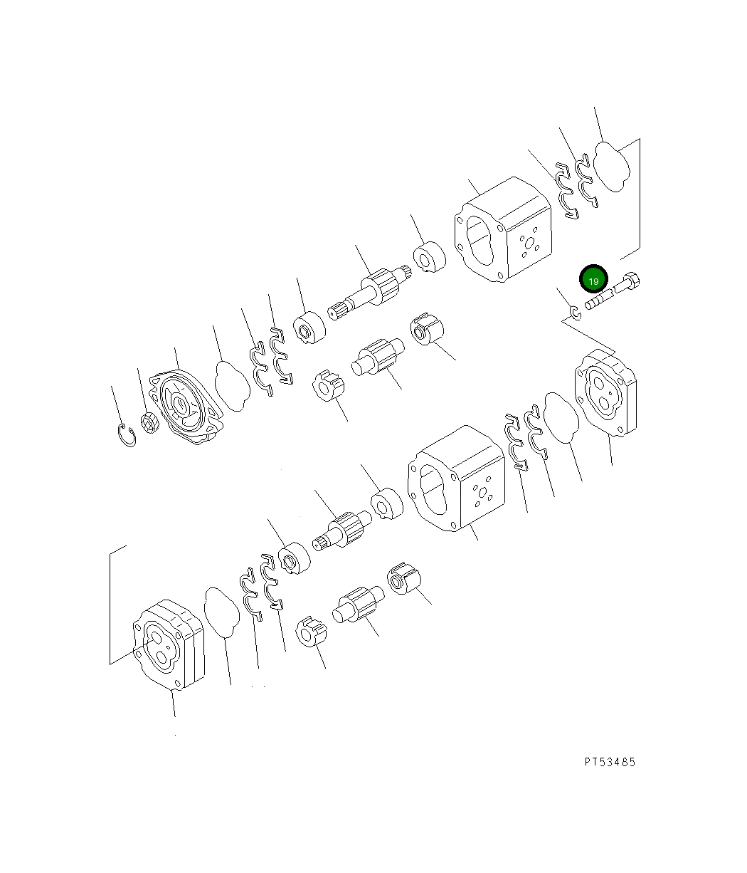 Болт KB20131-30534 Komatsu