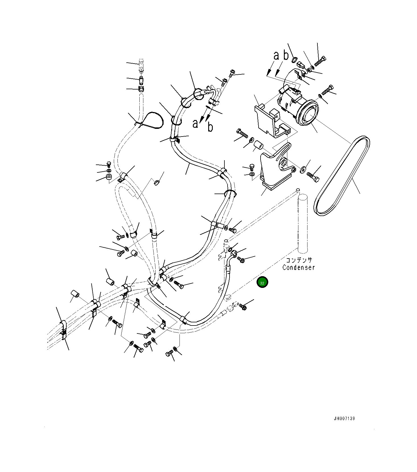 Болт 0143500625  Komatsu