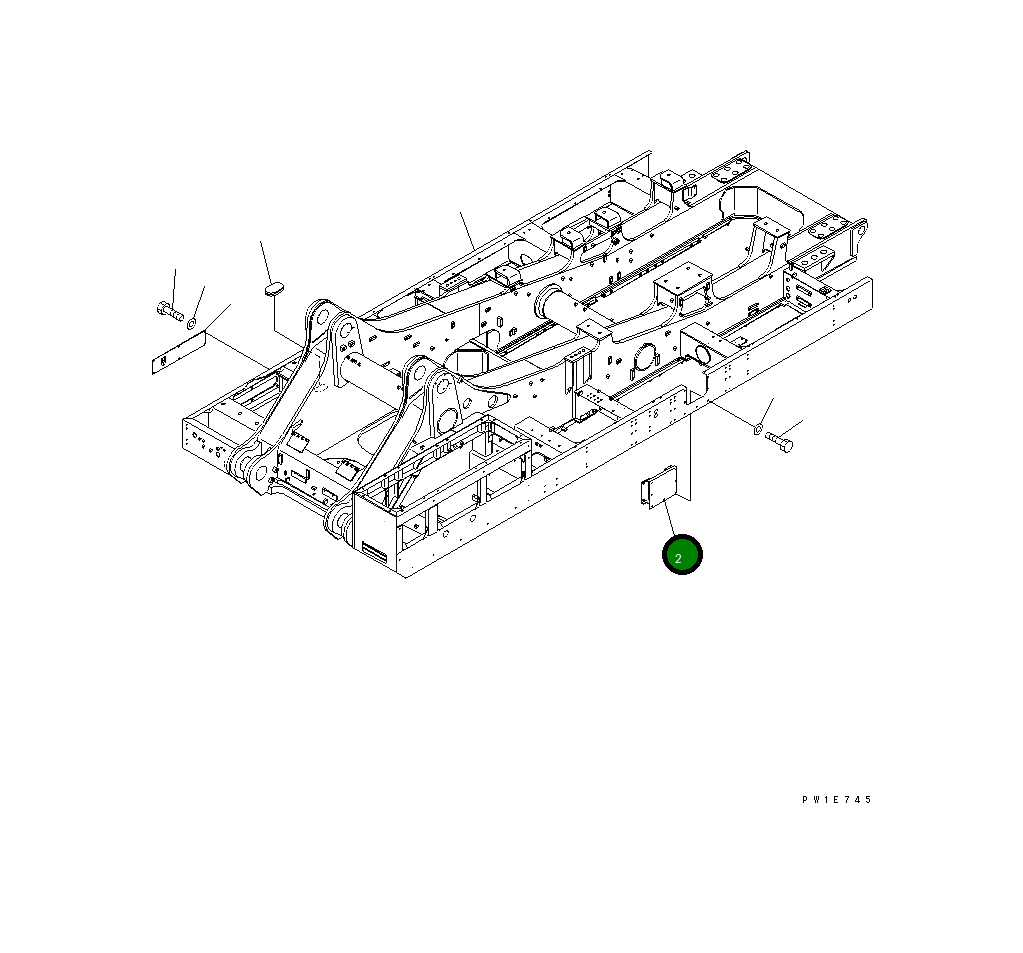 Крышка 21T-46-67160 Komatsu